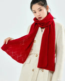 Refined Wool Openwork Pashmina