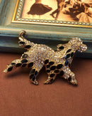Exquisite Baroque-Style Puppy Brooch