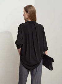 Solid Loose Chic Chiffon Blouses