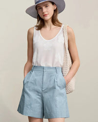 Casual Loose Jacquard Cotton Shorts