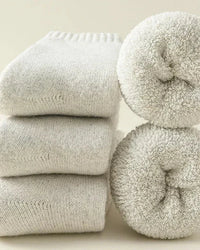 Wool Blend Thick Thermal Mid-Tube Socks 3 Pairs