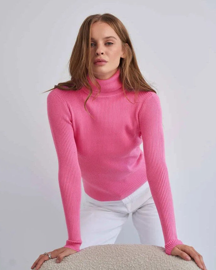 Knitted Basic Turtleneck Sweaters