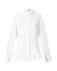 Casual Classic White Long-Sleeved Shirt