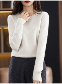 Soft Cashmere Knit Crew Neck Pullover