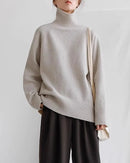 Cashmere Turtleneck Loose Thick Sweater