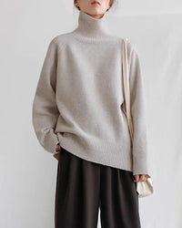 Cashmere Turtleneck Loose Thick Sweater