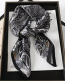 Multifunction Paisley Square Silk Scarf