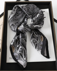 Multifunction Paisley Square Silk Scarf
