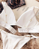 Sexy Silky Triangle Cup Wire-Free Bra Set