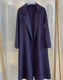 Belted A-Line Wool-Blend Coat