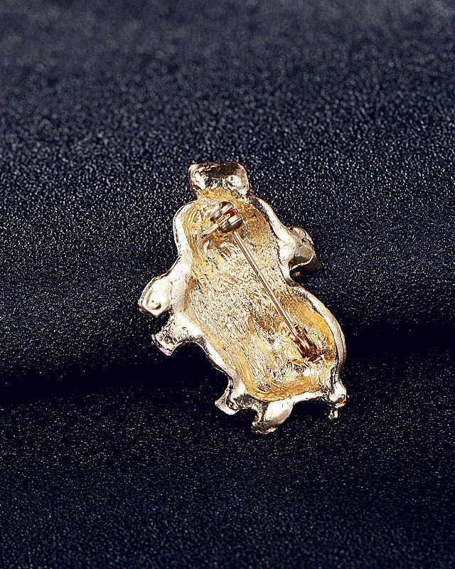 Vintage Pink Pig Brooch
