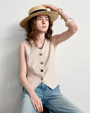 Woven Ease Knit Sleeveless Vest