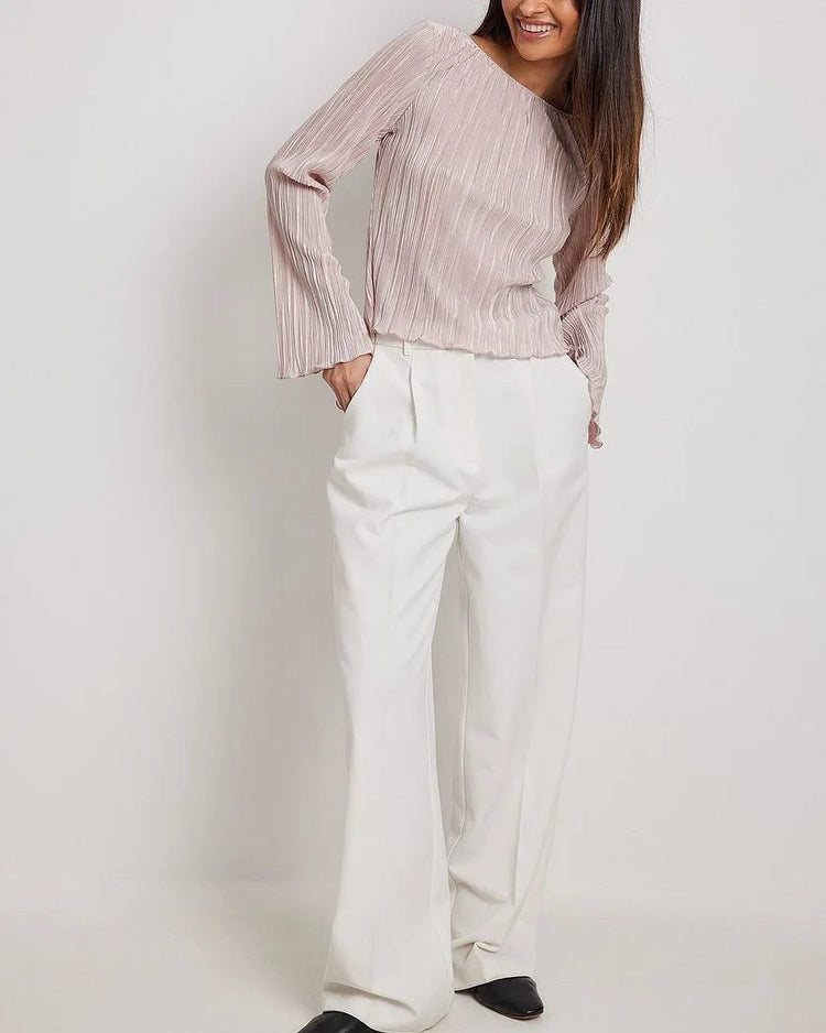 Designers' Lace-Up Long Sleeves Shirt