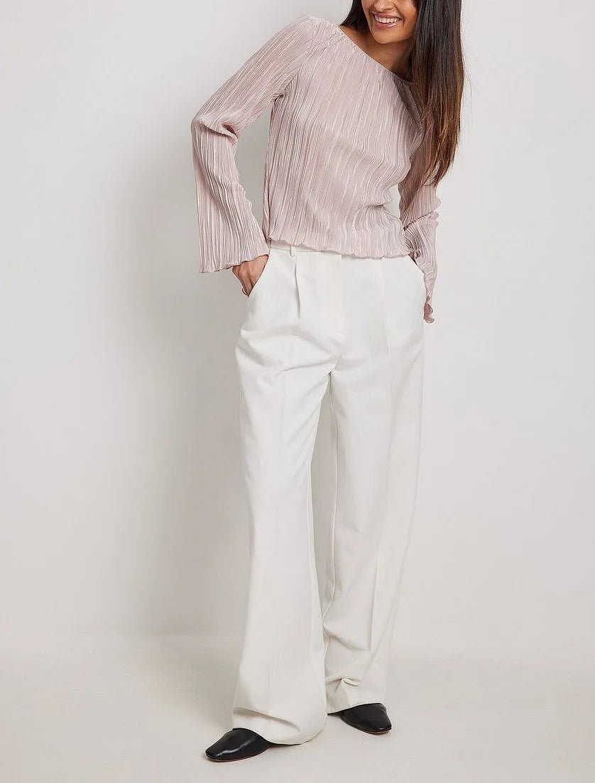 Designers' Lace-Up Long Sleeves Shirt