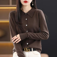 Basic Wool Shirt Cardigan