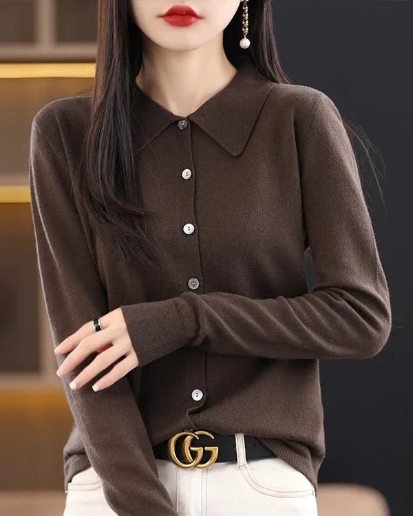 Basic Wool Shirt Cardigan