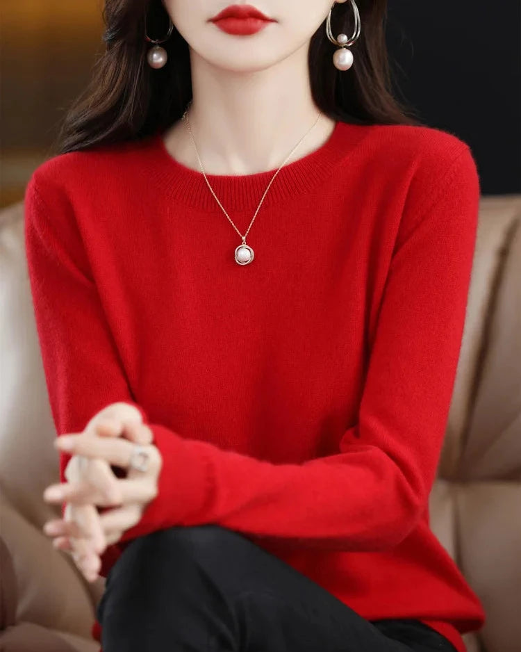Merino Wool Round Neck Sweater