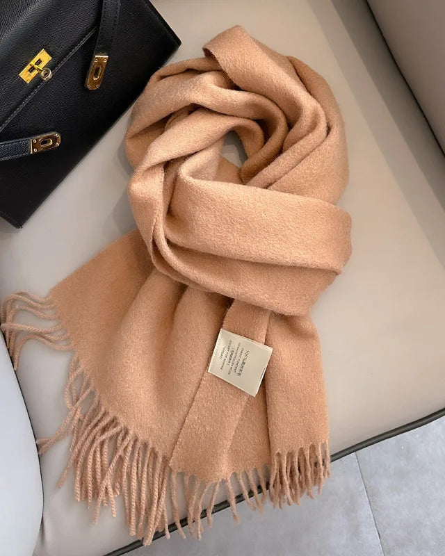 Fringed Wool Scarf