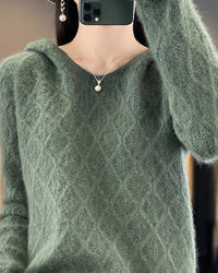 Mink Cashmere Hooded Sweater