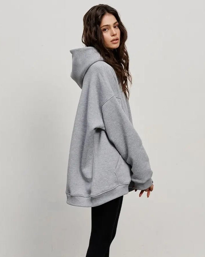 Fleece Oversized Hoodie Sweatshirt