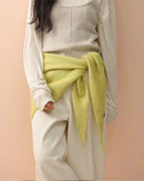 Textured Triangle Knit Scarf