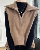 Half-Zip Merino Wool Vest