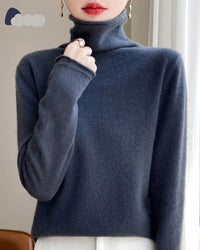 Knitted Wool Turtleneck Sweater