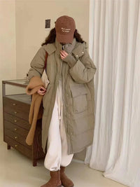 Oversized Long Parka Jacket with A Hood