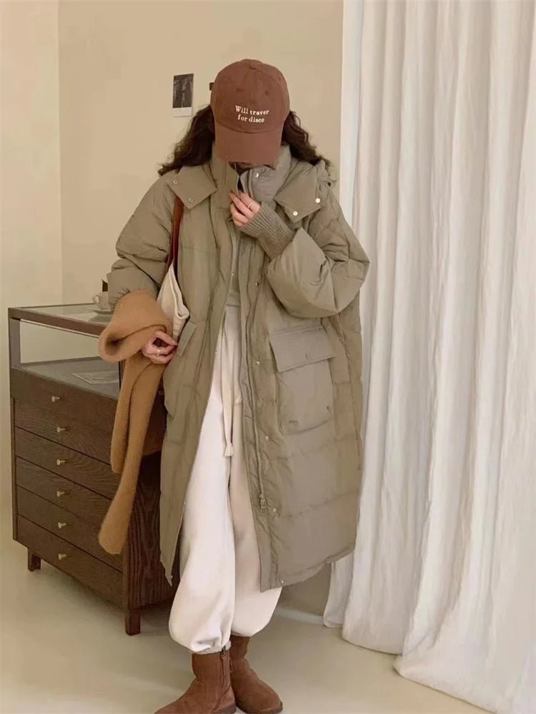 Oversized Long Parka Jacket with A Hood
