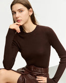 Simple Slim-Fit Wool Crewneck Sweater