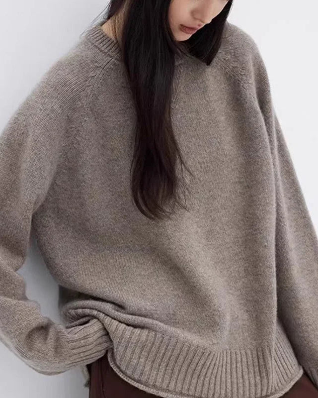 Relaxed Raglan Cashmere Sweater