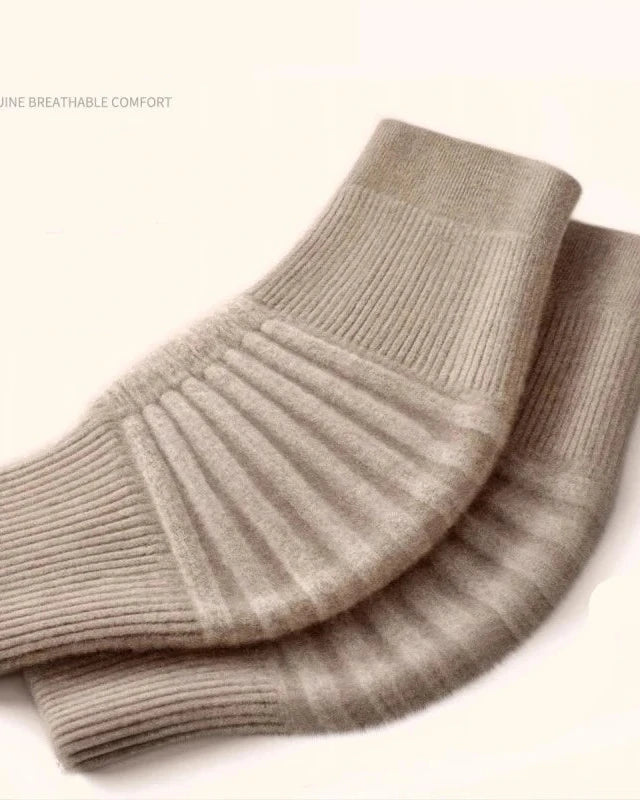 Knitted Cashmere Knee Warmer Sleeves