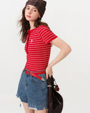 Striped Slim Knit Top