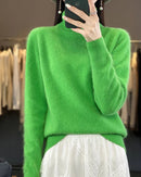 Mink Cashmere Turtleneck Sweater