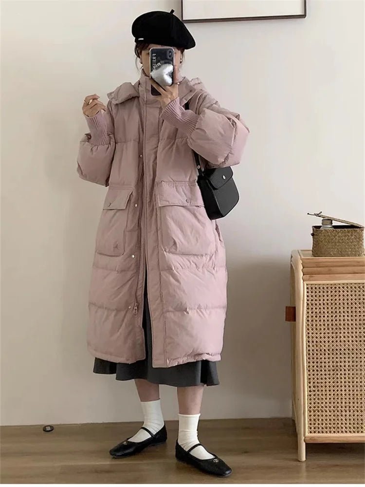 Oversized Long Parka Jacket with A Hood