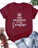 Women Casual Short Sleeve Graphic Top