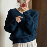 V-neck Pure Cashmere Sweater