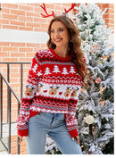 Elk Jacquard Christmas Sweater