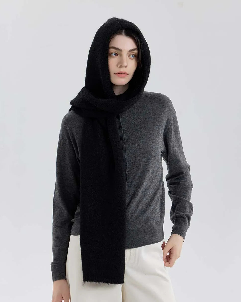 Structured Knit One-Piece Neck Warmer