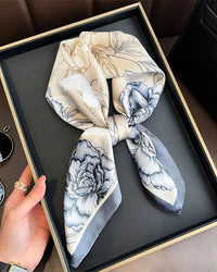 Multifunction Paisley Square Silk Scarf
