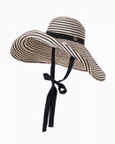 Striped Oversized Foldable Sun Hat
