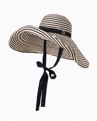 Striped Oversized Foldable Sun Hat