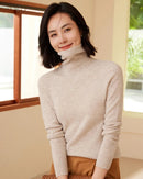 Classic Wool Turtleneck Pullover Sweater