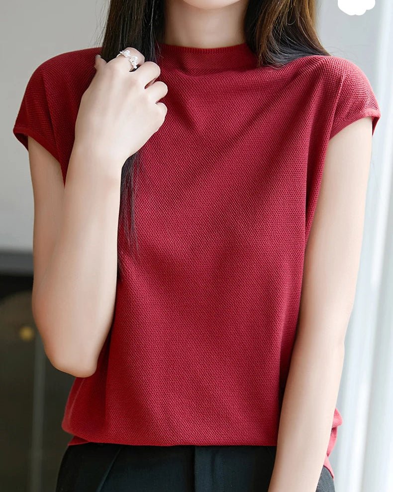 New Round-Neck Sleeveless T-Shirt