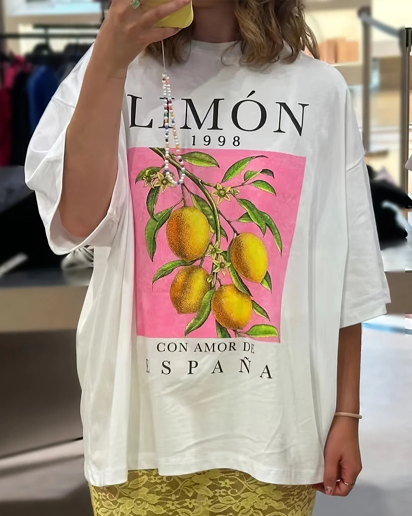 Lemon Botanical Print T-Shirt