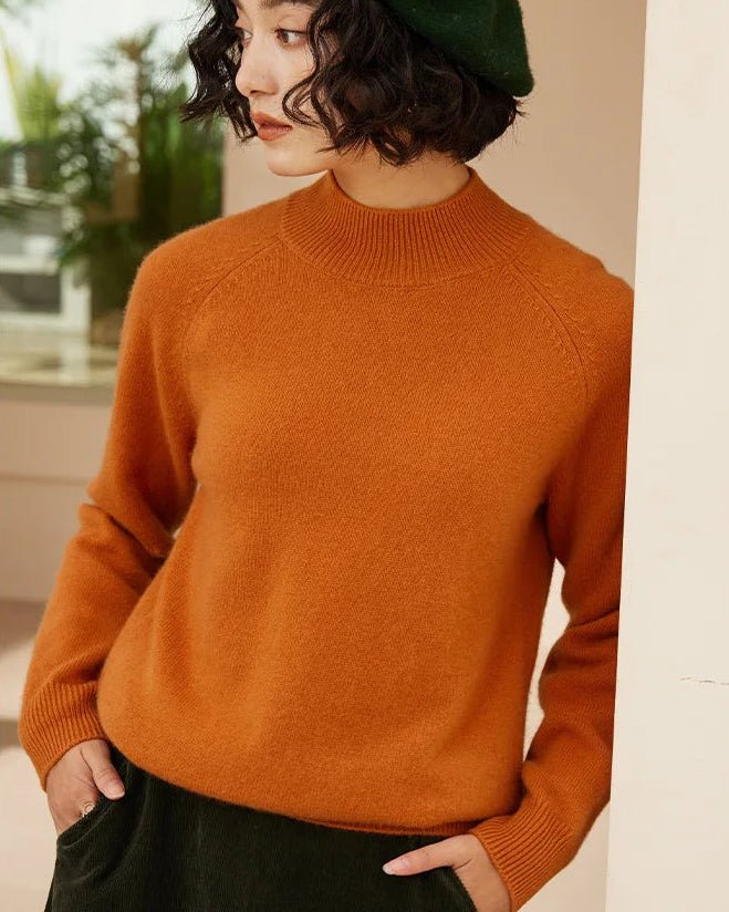 Cashmere Turtleneck Knitted Fashion Sweater