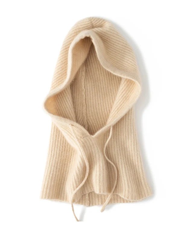 Pure Cashmere Knitted Fashion Scarf And Hat
