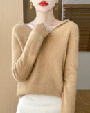 Merino Wool Hooded Pullover Sweater