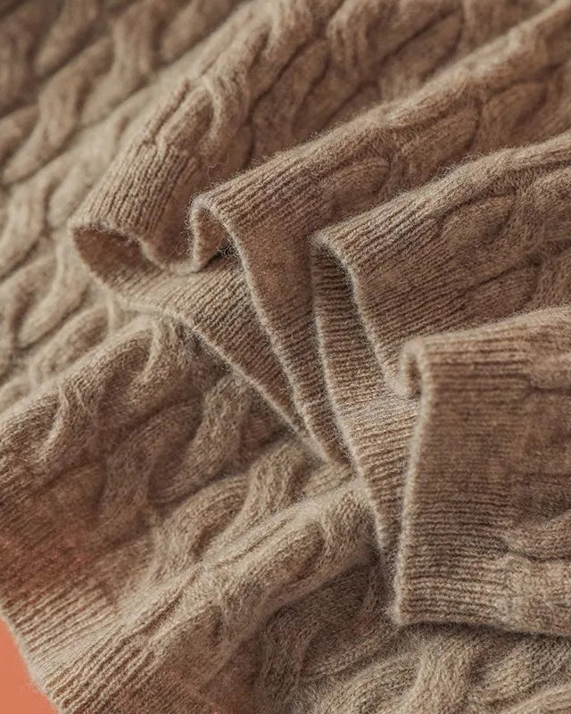 Relaxed Knit Wool Crewneck Sweater