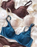 Ice Silk Comfortable Push-Up Bra Set